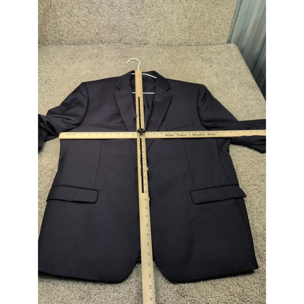 Lauren Ralph Lauren Mens Navy Blue 2 Button Blazer Gold Crest Buttons 42R